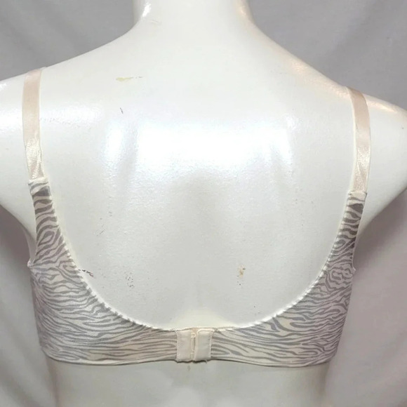 34DD Vanity Fair 75345 Beauty Back Full Coverage UW‎ Bra Gray Zebra NWT - Picture 3 of 3